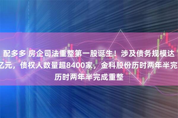 配多多 房企司法重整第一股诞生！涉及债务规模达1470亿元，债权人数量超8400家，金科股份历时两年半完成重整